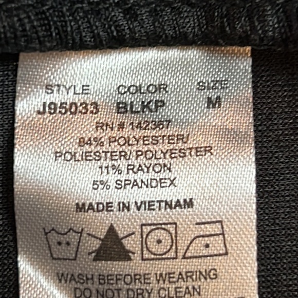 JAANUU Boot cut Goal zipper side pockets black pants SZ M - Picture 9 of 12